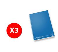 Maxi Carnet Pigna Colors 02174671r - Rainure 1r - Pack De 3 Cahiers Ass.