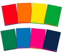Maxi Colours, A4 21x29.7 Cm, 80 G, Couverture Cartonnée Couchée Une Face, Feuilles Lignées Pour Le Cp Et Le Ce1, Couleurs Assorties, 10