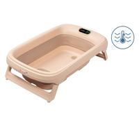 MAXI COSI Indigo Baignoire Pliable Bébé & Enfant, 0 - 4 Ans, Thermomètre HighSense Intégré, Antidérapante, Pliage à Plat,Muted Terra