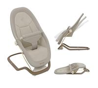 Maxi-Cosi Dove, Transat Bebe, 0-3 ans, 0-15 kg, Transat Bébé Léger, Pliable, Portable, Balancement naturel, 3 Positions d'Inclinaison, Tissus 100% Recycles Eco Care, Elegance Beige