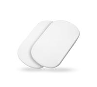 Maxi-Cosi Draps de nacelle, Compatible avec les nacelles Maxi-Cosi, Pack 2 en 1, Draps en coton 100 % biologique, Éco-responsable, Ajustement universel, Tissus haut de gamme, Lavable en machine, Blanc