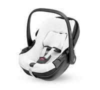 Maxi-Cosi housse d'été en coton biologique pour Pebble 360, Housse pour siège auto bébé, Matière respirante qui absorbe l'humidité, Lavable en machine, Coton durable, Blanc naturel