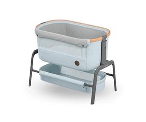 Maxi-Cosi Iora Berceau Cododo, Lit Cododo Bebe Pliable, 0-6 Mois, 9 kg Max, 4 Inclinaisons et 5 Hauteurs, Système Coulissant, Matelas Confort, Grand Panier, Facile à Transporter, Essential Grey