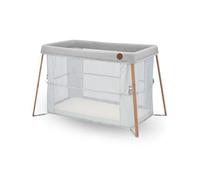 Maxi-Cosi Iris 2 en 1 Lit de Voyage pour Bébé, 0 - 3 ans, jusqu’à 15 kg, Lit de Voyage Compact, 2 Niveaux de Couchage, Pliable et Léger, Matelas en Mousse épais, Sac de Voyage, Essential Grey