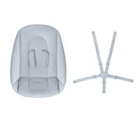 Maxi-Cosi Kit Nouveau-né Nesta, Kit Accessoires Nouveau-né Pour Chaise Haute Bois Ã‰volutive Nesta, Réducteur Et Harnais 5 Points, De La Naissance Ã€ 6 mois Environ, Jusqu'à 9 kg, Beyond Sky Grey
