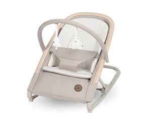 Maxi-Cosi Kori Transat Bébé 2-en-1, Arche à Jouets, 0-15kg, Classic Beige | Chaise Transat Bébé, 0-2 Ans, 3 Positions d'Inclinaison, Harnais Easy-in, Léger & Compact, Harnais Facile à Installer