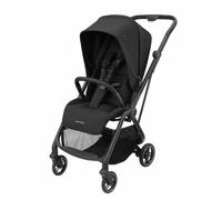 Maxi-Cosi Leona Poussette ultra compacte, Assise réversible, Dossier ajustable, de la naissance jusqu'à 4 ans, Essential Black