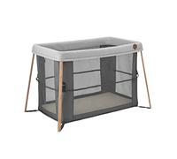 Maxi-Cosi Lit de voyage compact 2 en 1 Iris, hauteur réglable, lavable en machine, adapté dès la naissance, de la naissance à 3 ans, Essential Graphite