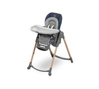 Maxi-Cosi Minla Chaise Haute bébé Évolutive, Réglable 6 positions, de la naissance à 14 ans (jusqu'à 60kg), Essential Blue