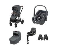 Maxi-Cosi Oxford+ + Pebble 360 + FamilyFix 360 + Adaptateur Sièges auto bébés - Twillic Graphite