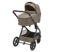 Maxi-Cosi Oxford Plus Poussette bébé 2-en-1 avec nacelle, de la naissance à 4 ans (0-22 kg), pliage compact, suspension souple, grand panier de rangement 10kg, Twillic Truffle