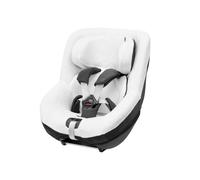Maxi-Cosi Housse de Siège-auto en Coton Biologique pour Pearl 360, Mica (Eco) et Mica 360 S (Comfort), Matériaux Doux, Respirants et Absorbant L'humidité, Lavable en Machine, Natural White