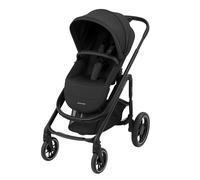 Maxi-Cosi Plaza Plus Poussette 2 en 1, 0-4 ans, 0-22 kg, siège réversible, pliable à une main, 3 positions d'inclinaison, compatible avec tous les sièges auto bébé Maxi-Cosi, Essential Black