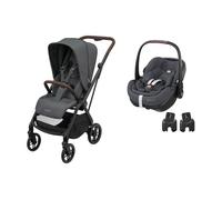 MAXI COSI - Poussette Duo Leona 2 Pebble 360 Pro 2 Twillic Graphite Maxi Cosi