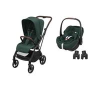 MAXI COSI - Poussette Duo Leona 2 Pebble 360 Pro 2 Twillic Green Maxi Cosi
