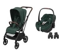 MAXI COSI - Poussette Duo Leona 2 Pebble 360 Pro 2 Twillic Green Maxi Cosi