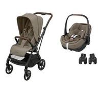 MAXI COSI - Poussette Duo Leona 2 Pebble 360 Pro 2 Twillic Truffle Maxi Cosi