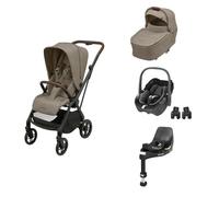 MAXI COSI - Poussette Trio Leona 2 Pebble 360 Nacelle Sense Twillic Truffle Base 360 incluse