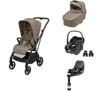 MAXI COSI - Poussette Trio Leona 2 Pebble 360 Nacelle Sense Twillic Truffle Base 360 incluse Twillic Truffle G