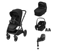 MAXI COSI - Poussette Trio Oxford + Pebble 360 Pro2 + Nacelle Sense Twillic Black + Base Family Fix 360 Pro