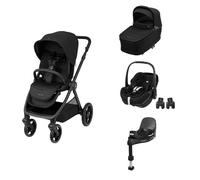 MAXI COSI - Poussette Trio Oxford + Pebble 360 Pro2 + Nacelle Sense Twillic Black + Base FamilyFix 360 Pro + Adaptateurs