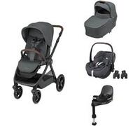 MAXI COSI - POUSSETTE TRIO Oxford + Pebble 360 pro2 + Nacelle Sense Twillic Graphite + Base 360 pro Gris G