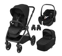 MAXI COSI - Poussette Trio Oxford + Siège auto Pebble 360 Pro 2 + Nacelle Sense Twillic Black