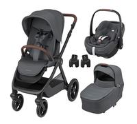 MAXI COSI - Poussette Trio Oxford + Siège auto Pebble 360 Pro 2 + Nacelle Sense Twillic Graphite