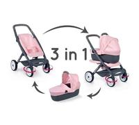 Smoby poussette 3 en 1 Quinny rose