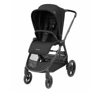 Maxi-Cosi Street Plus Poussette, 0-4 ans, 0-22 kg, pliable à une main, compatible avec tous les sièges auto bébé Maxi-Cosi, 3 positions d'inclinaison, Panier XXL spacieux, Essential Black
