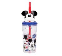 Maxi Coupe À Boire Mickey Mouse Avec Figure 3d & Paille 360 Ml