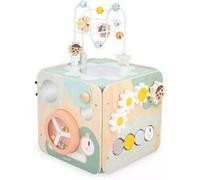 Janod Cube d'activités géant en bois FSC multicolore TU