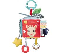 Cube sensoriel VULLI 9 activités - Tissu - Crochet de fixation universel