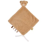 Maxi doudou attache sucette Teddy Ours Caramel