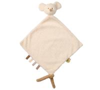 Nattou Grand Doudou Plat en Polyester, Souris, Compagnon de Route dès la Naissance, 35 x 35 cm, Teddy, Blanc
