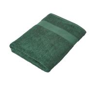 HOMESCAPES Maxi Drap de Bain en 100% Coton Turc - Ultra Doux et Absorbant - 500 g/m² - Vert foncé - 100 x 180 cm
