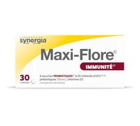 MAXI-FLORE 30 Comprimés | Renforce Les Défenses Immunitaires et prévient les infections bactériennes | Complexe de ferments lactiques de nouvelle génération | Laboratoire SYNERGIA
