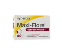 MAXI-FLORE 20 sachets | Ferments Lactiques et Vitamine D sous Forme Orodispersible | Renforce les Défenses Immunitaires et Aide à Prévenir les Infections Bactériennes | Laboratoire SYNERGIA
