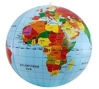 Maxi globe - CARTOTHÈQUE - Mappemonde géopolitique gonflable - Couleur principale: Bleu