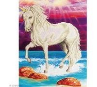 Maxi Kit broderie Diamond painting - Diamond Dotz - Licorne magique - 51 x 77 cm G
