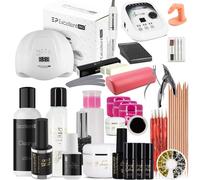 Maxi Kit Manucure Eco De Démarrage Avec Lampe Uv Led Et Ponceuse Faux Ongles Multicolore