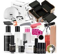 Maxi Kit Manucure Eco Xxl Excellent Pro Lampe Uv, Ponceuse Et Mallette Faux Ongles Multicolore