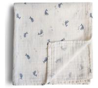 Maxi lange en coton bio baleine (120 x 120 cm)