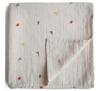 Maxi lange en coton bio dinosaure (120 x 120 cm)
