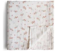 Maxi Lange En Coton Bio Pink Flowers (120 X 120 Cm) Blanc, Rose, Vert TU