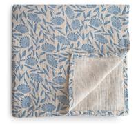Maxi lange en coton blue flowers (120 x 120 cm)