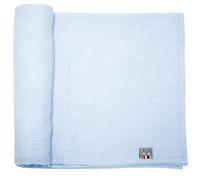 Maxi lange en gaze de coton jeanne bleu