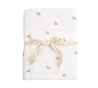Maxi Lange Gaze De Coton Bio Cerises TU