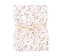 Maxi Lange Gaze De Coton Bio Fleurs Roses TU