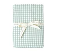 Maxi Lange Gaze De Coton Bio Vichy Vert TU